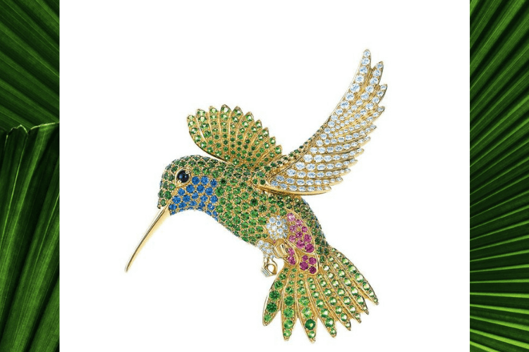 6.Tiffany HummingBird Jean Schlumberg design Vintage jewelry bird animal