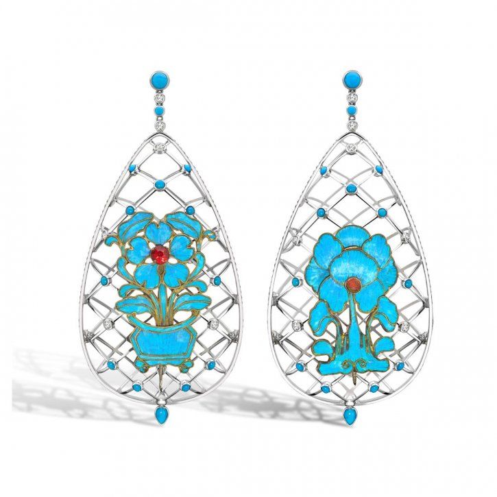 Earrings FeiLiu Platinum diamond Bizzita