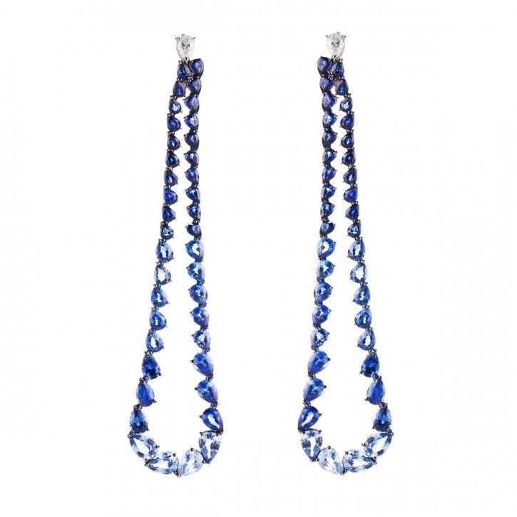 Earrings StefanHaffner Sapphire diamond Bizzita